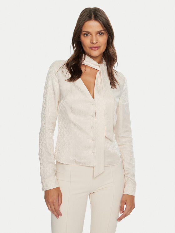 Guess Kardigan 4BGH05 7169A Beżowy Regular Fit
