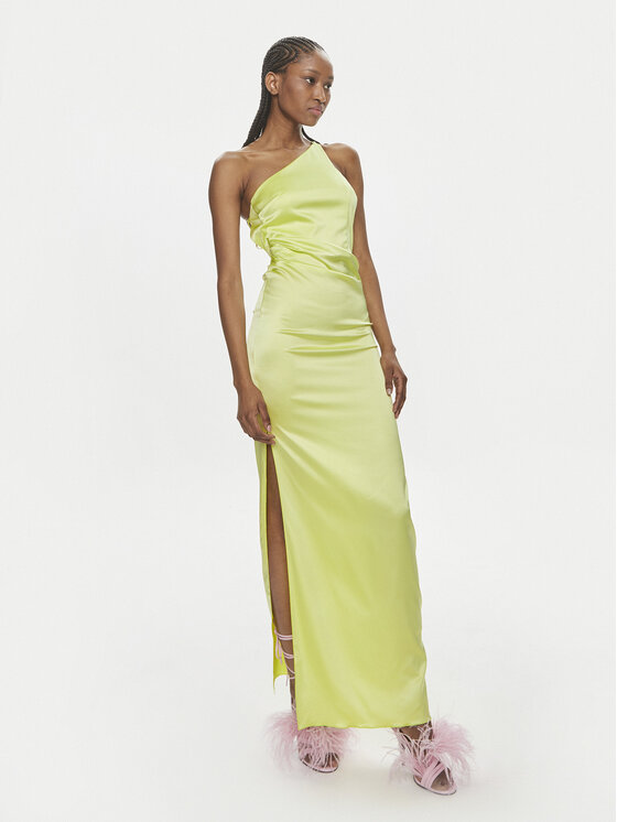 Patrizia Pepe Sukienka wieczorowa 2A2683/A644-Y426 Zielony Regular Fit