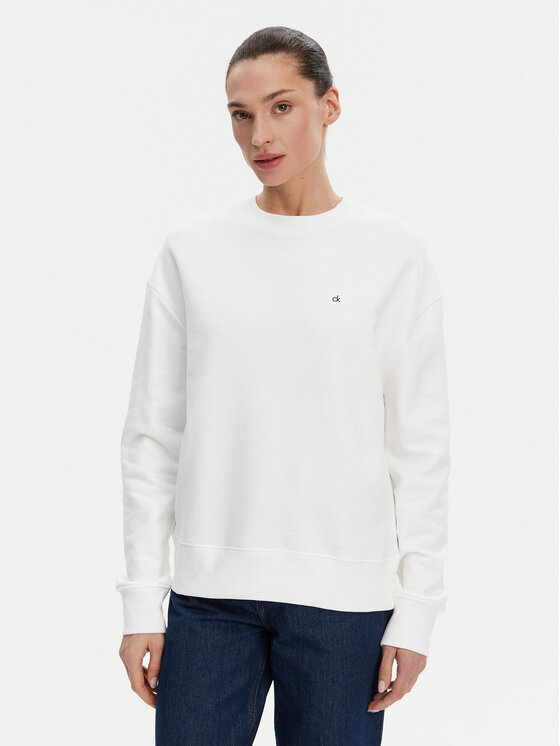 Calvin Klein Bluza K20K208092 Biały Regular Fit