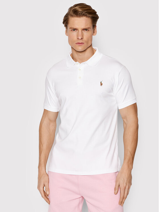 Polo Ralph Lauren Polo 710685514001 Biały Slim Fit
