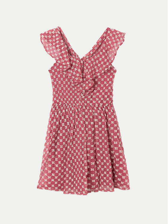 Mayoral Sukienka letnia 6960 Różowy Regular Fit