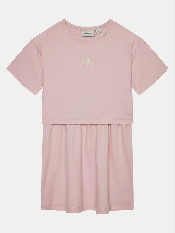 Calvin Klein Jeans Sukienka codzienna IG0IG02770 Różowy Relaxed Fit
