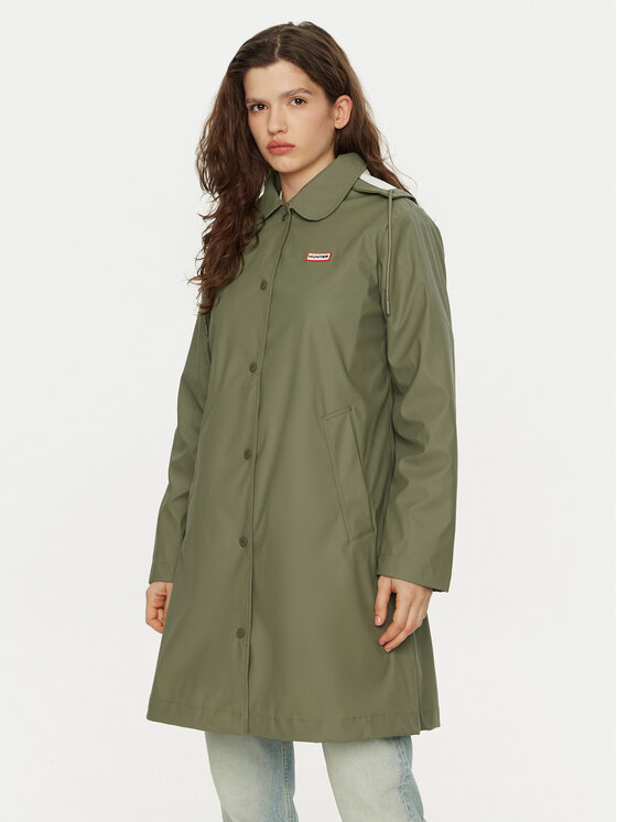 Hunter Kurtka przeciwdeszczowa Benja HARW0020242 Zielony Regular Fit
