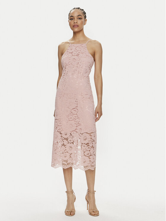 YAS Sukienka koktajlowa Milda 26032368 Różowy Regular Fit