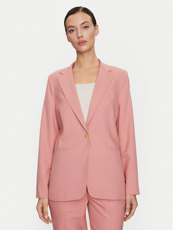 Tommy Hilfiger Marynarka WW0WW39977 Różowy Regular Fit