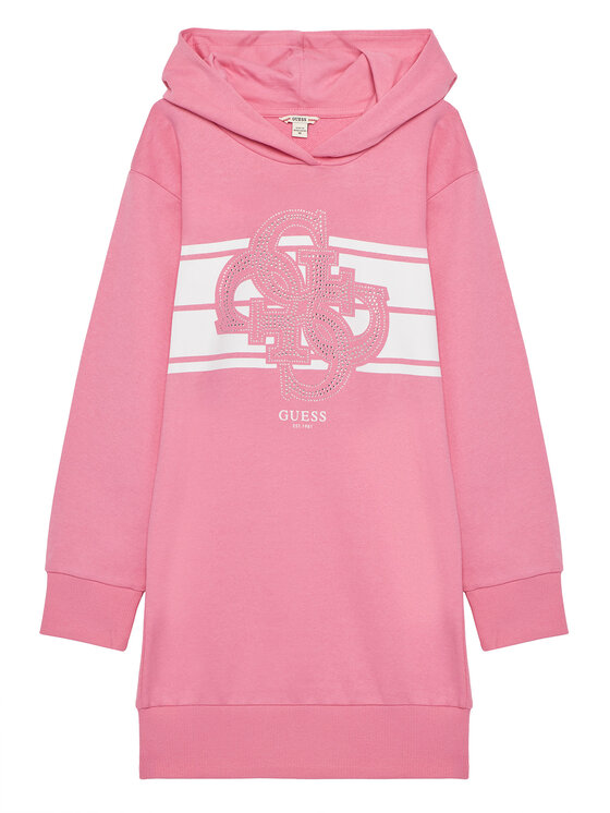Guess Sukienka codzienna J5YK04 KA6R4 Różowy Regular Fit