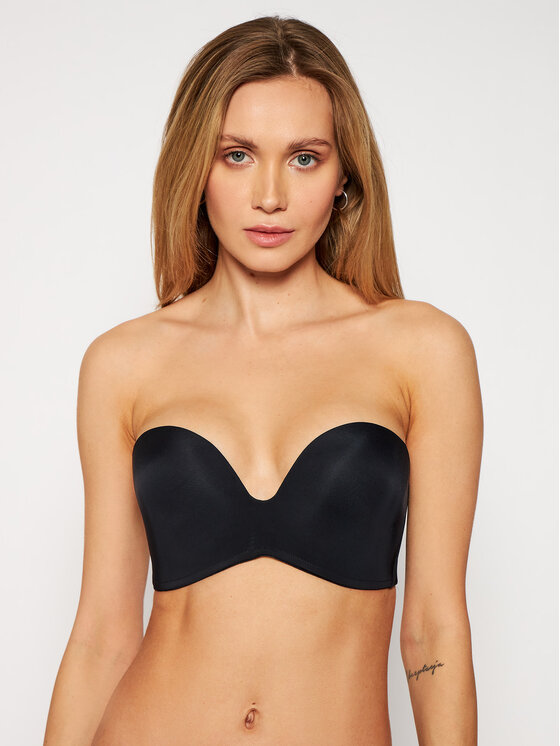 Wonderbra Biustonosz bardotka WB00032D Czarny
