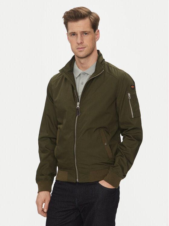 SCHOTT N.Y.C. Kurtka przejściowa Kenny Khaki Regular Fit