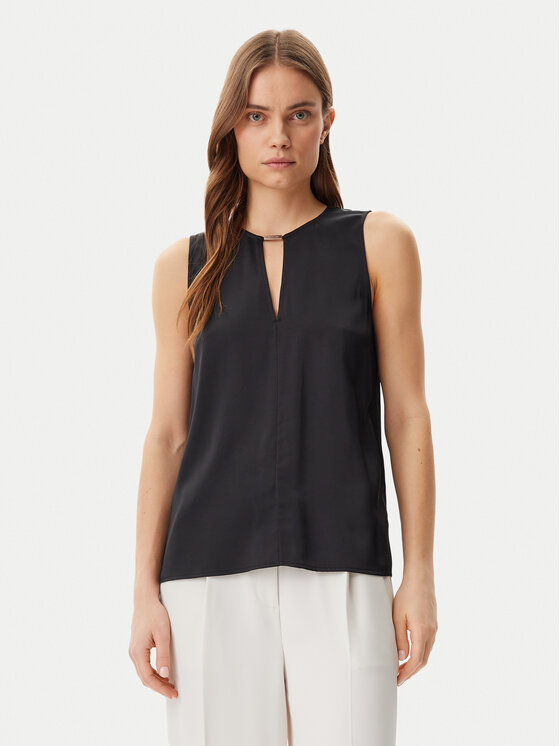 Calvin Klein Top K20K208190 Czarny Regular Fit