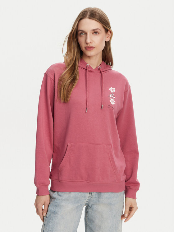 Roxy Bluza ERJFT04952 Różowy Regular Fit