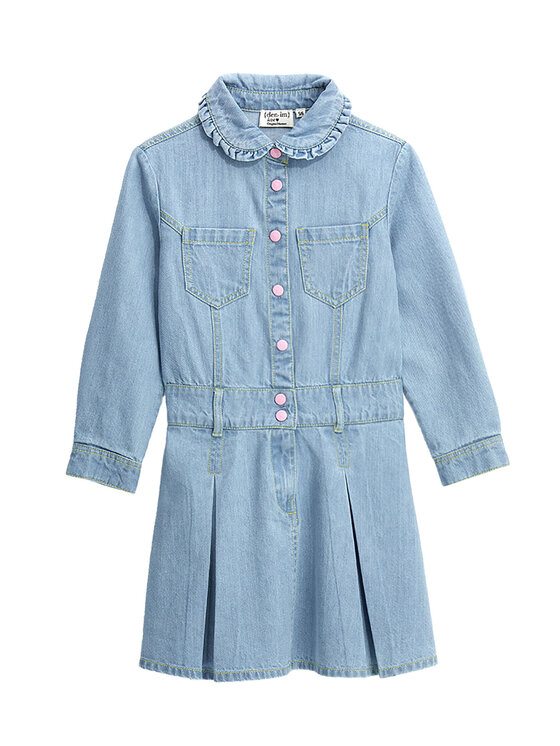 Original Marines Sukienka jeansowa DFP3007CF Niebieski Regular Fit