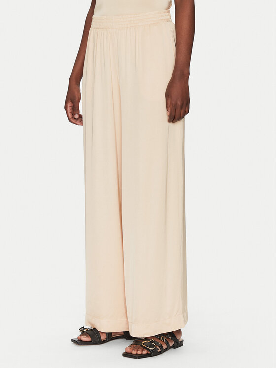 ViCOLO Spodnie materiałowe TD0008 Beżowy Relaxed Fit