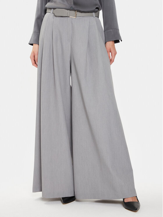 Imperial Spodnie materiałowe P3U0HMC Szary Relaxed Fit