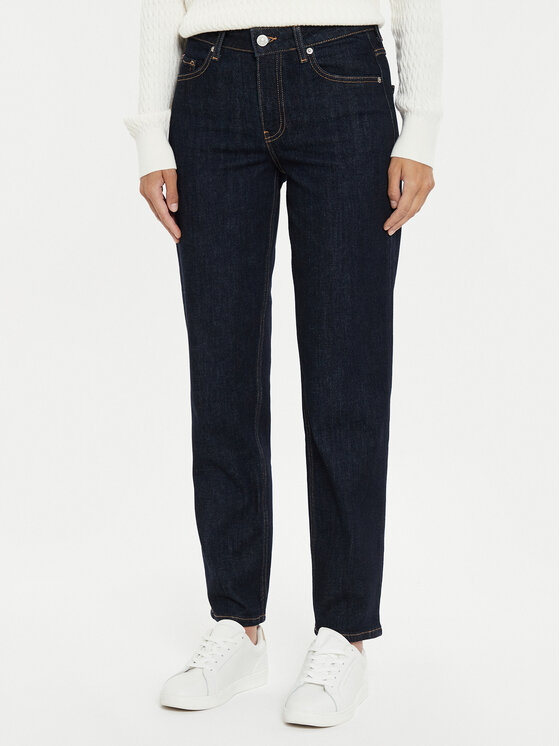 Tommy Hilfiger Jeansy Classic WW0WW42486 Granatowy Straight Fit