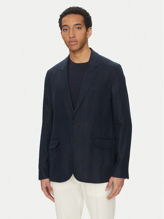 Michael Kors Marynarka CS5100TBEY Granatowy Slim Fit
