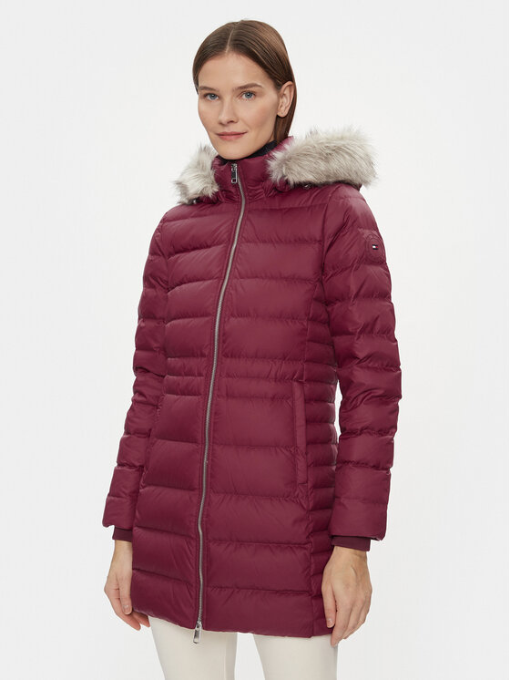 Tommy Hilfiger Kurtka puchowa Tyra WW0WW39747 Czerwony Regular Fit