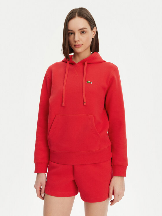 Lacoste Bluza SF8346 Czerwony Regular Fit
