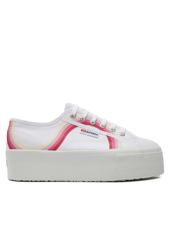 Superga Tenisówki Round Stripes 2790 S4128TW Biały