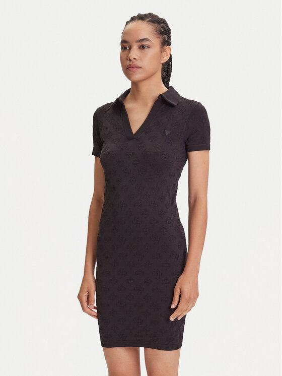 Guess Sukienka codzienna V5YK05 Z3OA0 Czarny Regular Fit