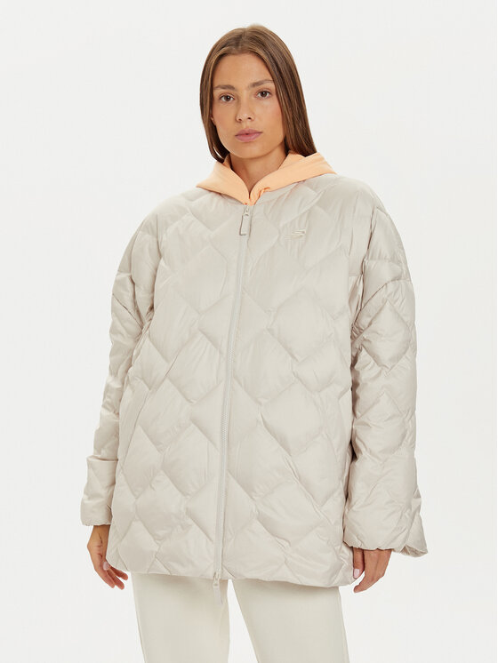 New Balance Kurtka puchowa WJ43503 Beżowy Loose Fit