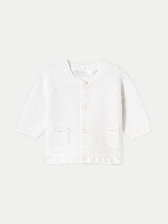 Mayoral Kardigan 1393 Biały Regular Fit
