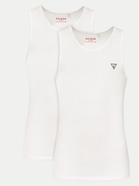 Guess Komplet 2 tank topów U97G15 KCD31 Biały Regular Fit