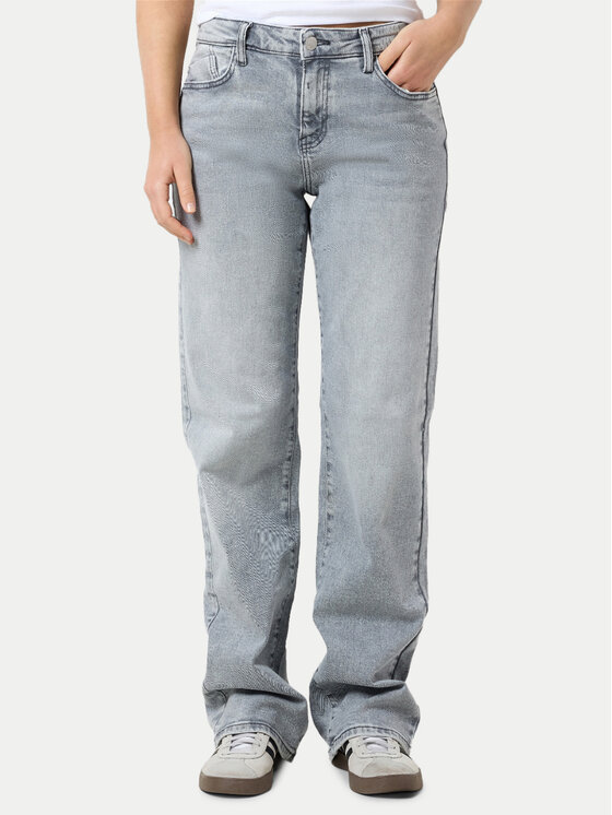 Noisy May Jeansy Yolanda 27030830 Szary Wide Leg