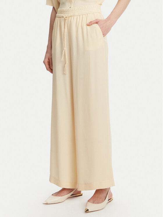 Marella Spodnie palazzo Vivaio 2513131054 Żółty Wide Leg