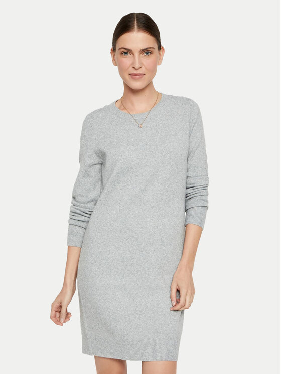 Vero Moda Sukienka dzianinowa 10215523 Szary Relaxed Fit