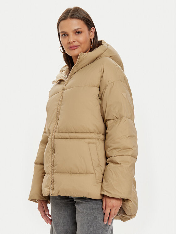 Guess Kurtka zimowa Marika W4BL99 WG0V0 Beżowy Regular Fit