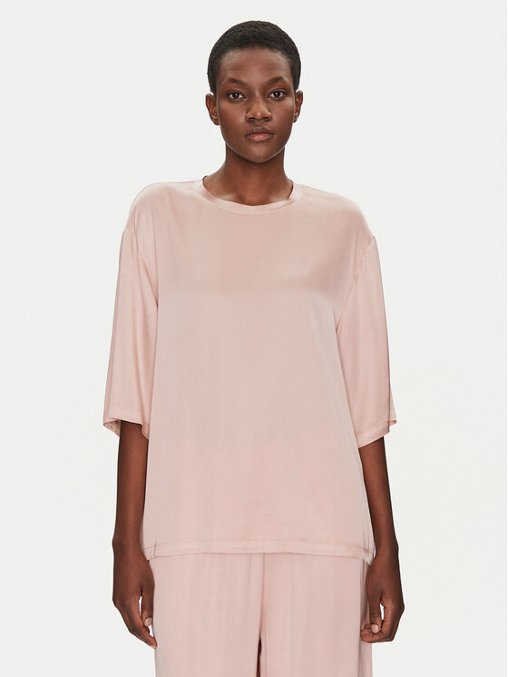 ViCOLO Bluzka TD0013 Różowy Relaxed Fit