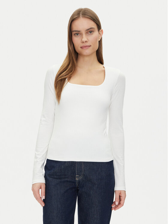 Gap Bluzka 637795-02 Biały Regular Fit