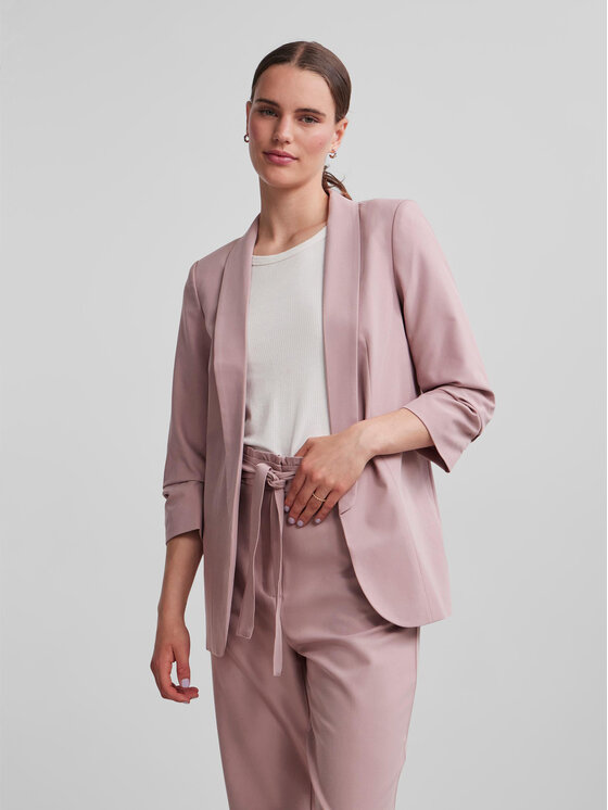 Pieces Marynarka 17090996 Różowy Regular Fit