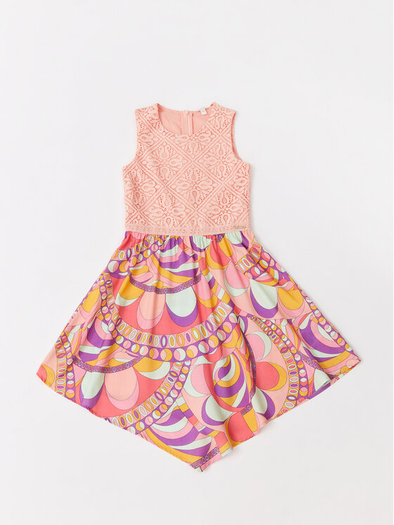 Guess Sukienka letnia J3GK08 KBOZ0 Kolorowy Regular Fit