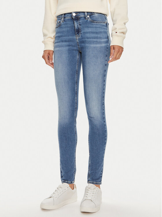 Tommy Jeans Jeansy Nora DW0DW19255 Niebieski Skinny Fit