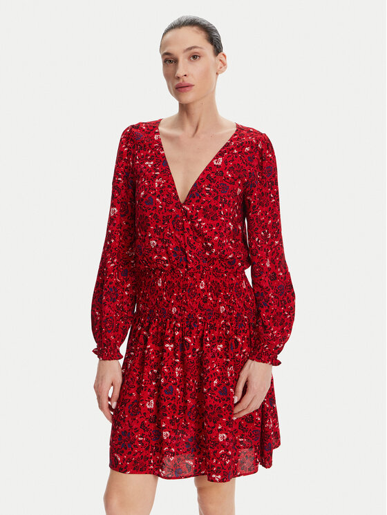 Pepe Jeans Sukienka codzienna Cecile PL953669 Czerwony Regular Fit