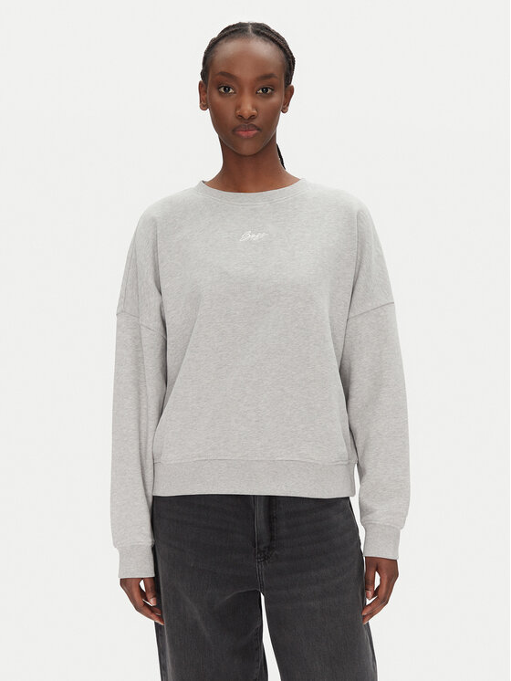 BOSS Bluza C_Esweaty 50547974 Szary Relaxed Fit