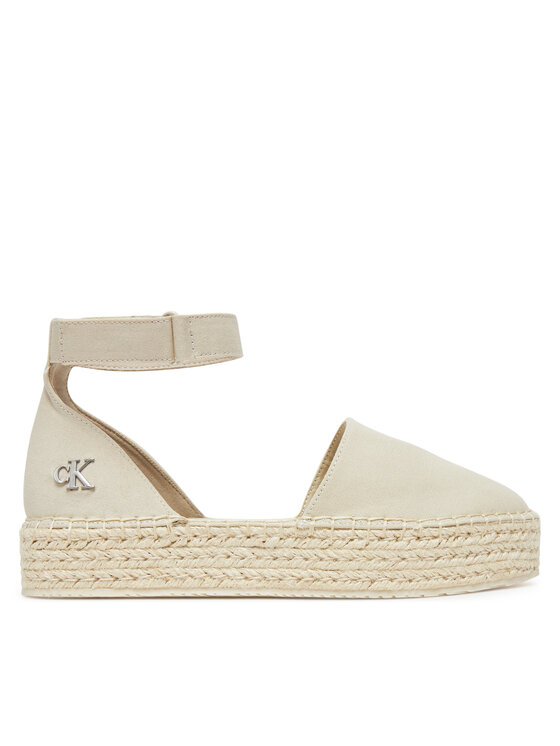 Calvin Klein Jeans Espadryle Flatform Espadrille Sling Mg YW0YW01735 Beżowy