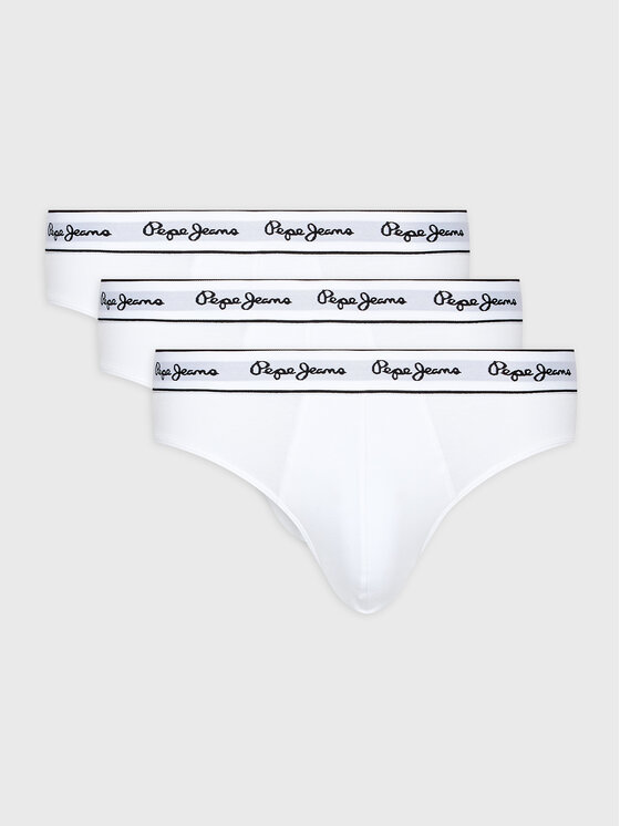 Pepe Jeans Komplet 3 par slipów Pepe Bf 3P PMU10970 Biały