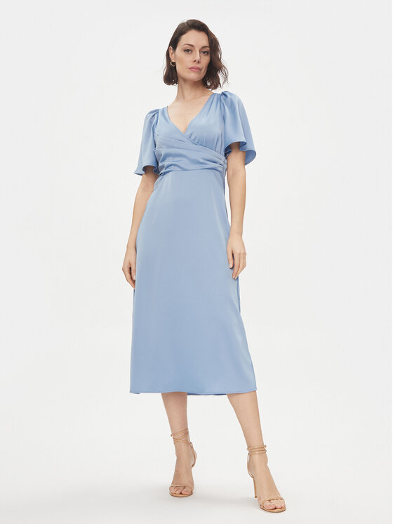 YAS Sukienka koktajlowa Athena 26032476 Niebieski Regular Fit