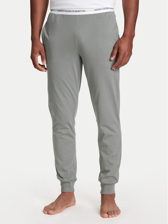 United Colors Of Benetton Spodnie piżamowe 30964F00V Szary Regular Fit