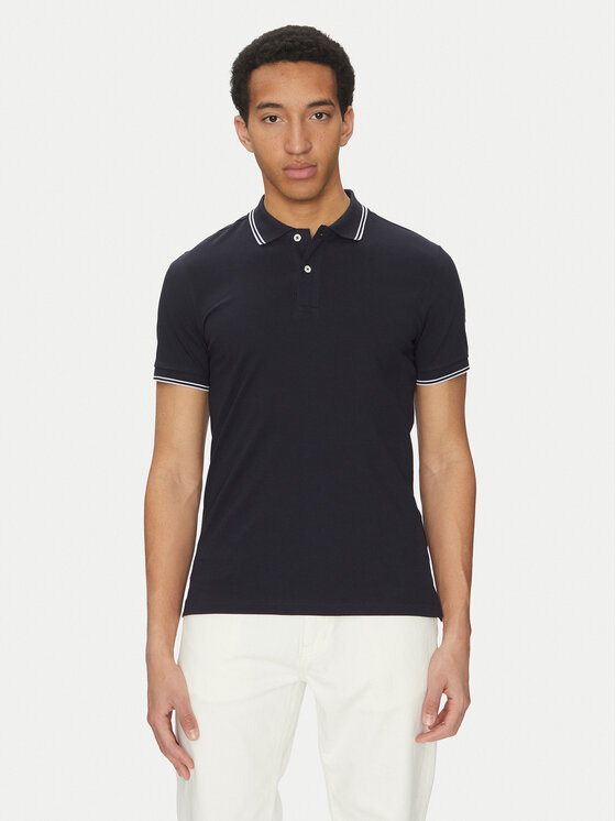 Geox Polo M5510R T3236 F1624 Granatowy Regular Fit