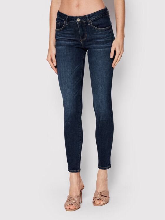 Guess Jeansy Annette W2YA99 D4Q03 Granatowy Skinny Fit
