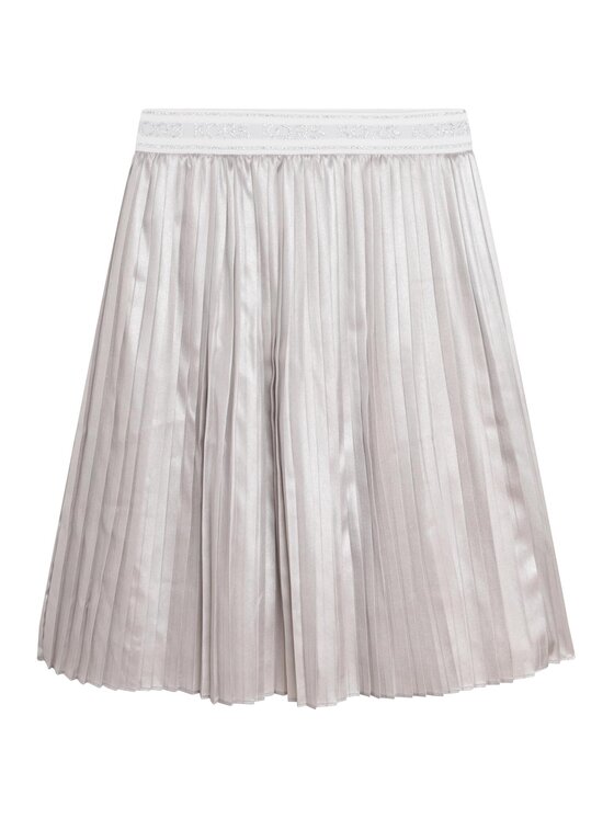 MICHAEL KORS KIDS Spódnica plisowana R13120 S Szary Regular Fit