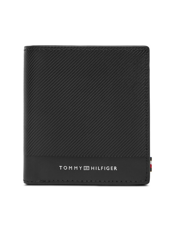Tommy Hilfiger Duży Portfel Męski Th Foundation Trifold AM0AM13510 Czarny