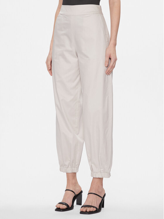Max Mara Leisure Spodnie materiałowe Candela 2416131028 Szary Jogger Fit