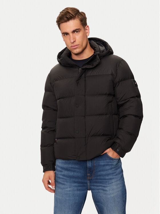 Tommy Hilfiger Kurtka puchowa MW0MW36569 Czarny Regular Fit