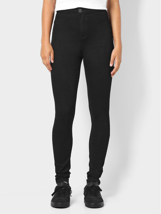 Noisy May Jeansy Ella 27000768 Czarny Skinny Fit