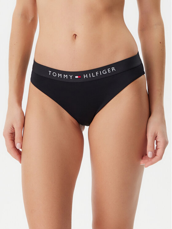 Tommy Hilfiger Dół od bikini UW0UW04120 Czarny