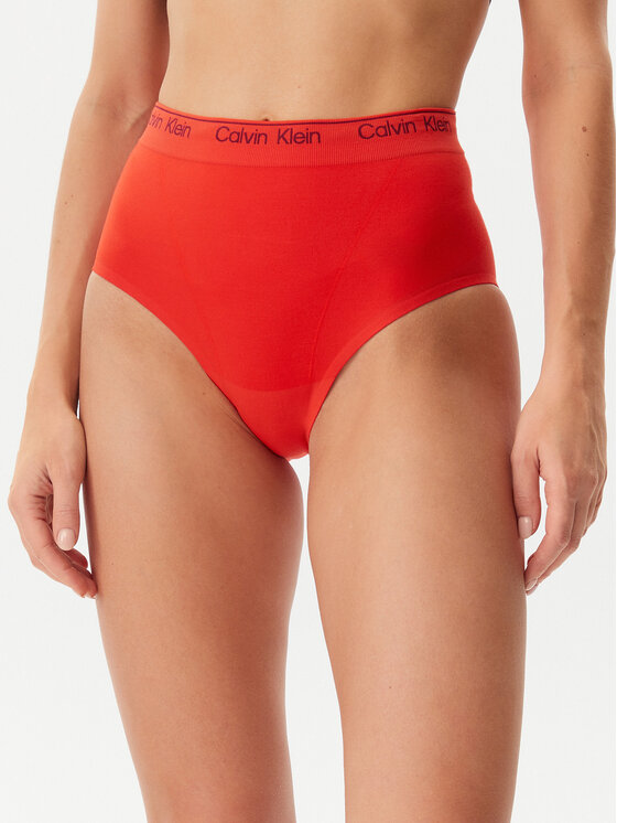 Calvin Klein Underwear Figi klasyczne z wysokim stanem LV00QF8282 Czerwony